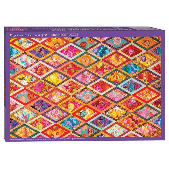 Kaffe Fassett's Diamond Quilt 1000 Piece Jigsaw Puzzle C&T - for just $24.99! 