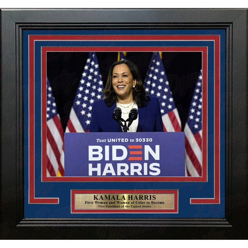 Kamala Harris First Woman of Color As Vice President 8" x 10" Framed Photo - Premium Framed Historical Photos - Just $49.99! Shop now at Retro Gaming of Denver