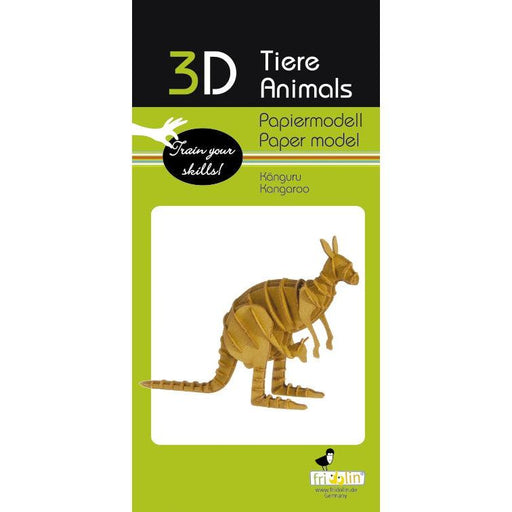 Kangaroo 3D Cardboard Model Kit Fridolin - for just $7.99! 