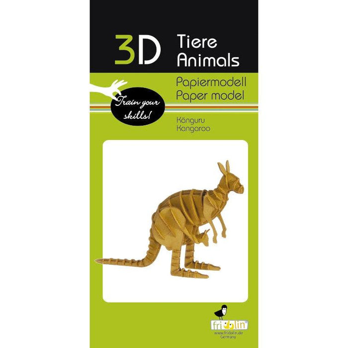 Kangaroo 3D Cardboard Model Kit Fridolin - for just $7.99! 
