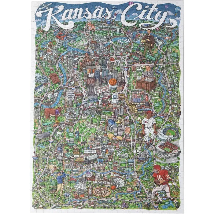 Kansas City 1000 Piece Jigsaw Puzzle Birdie - for just $32.99! 