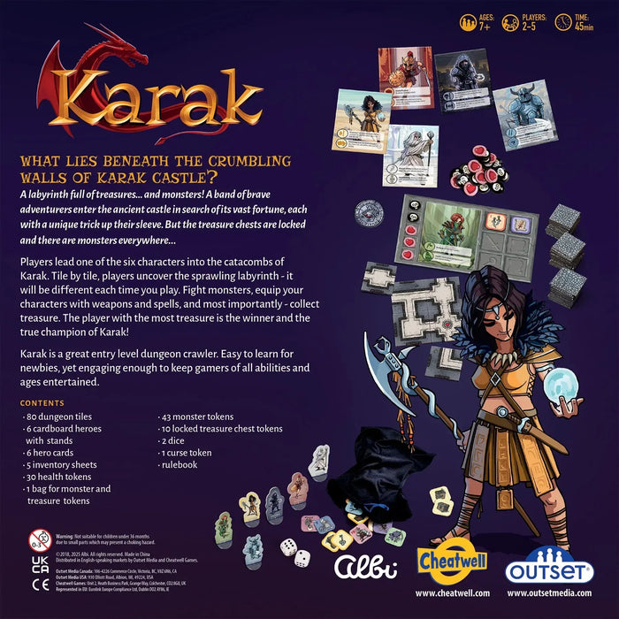 Karak - RPG Strategic Tile Dungeon Game - Outset - for just $29.99! 