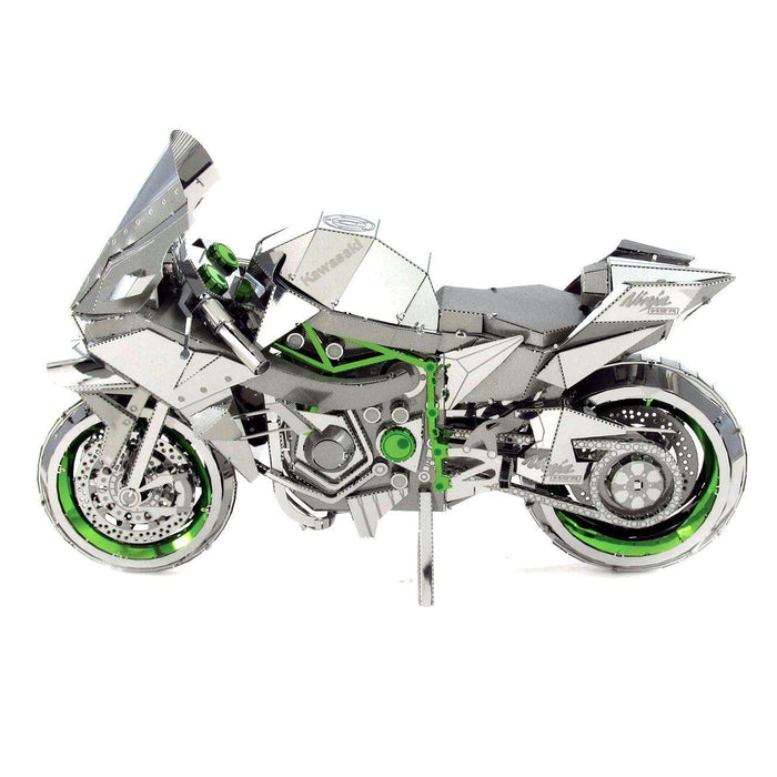 Kawasaki Ninja H2R Motorcycle Premium 3D Steel Model Kit Metal Earth - for just $17.99! 