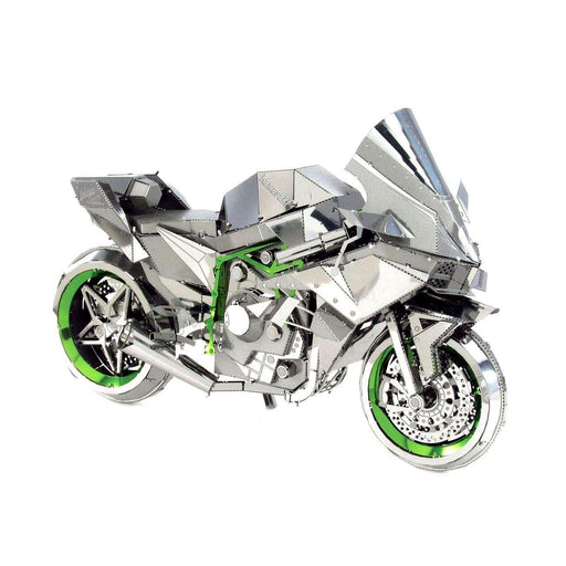 Kawasaki Ninja H2R Motorcycle Premium 3D Steel Model Kit Metal Earth - for just $17.99! 