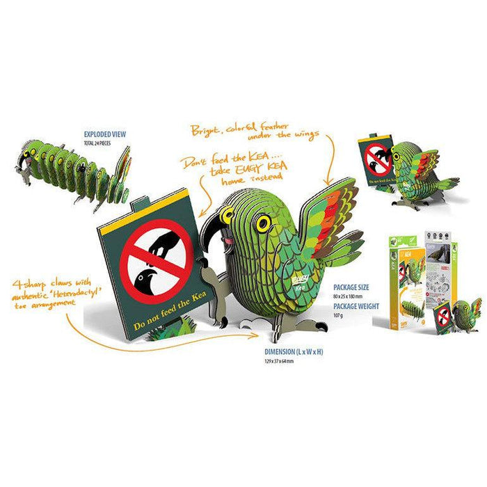 Kea 3D Cardboard Model Kit Eugy - for just $11.99! 
