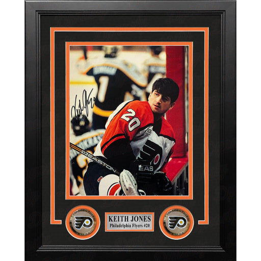 Keith Jones in Action Philadelphia Flyers Autographed 8" x 10" Framed Hockey Photo - Premium Autographed Framed Hockey Photos - Just $79.99! Shop now at Retro Gaming of Denver