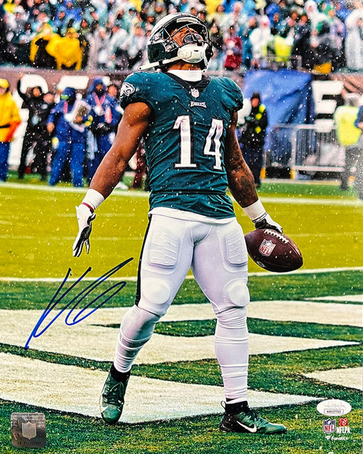Kenneth Gainwell Touchdown Celebration Philadelphia Eagles Autographed Football Photo - for just $59.99! 