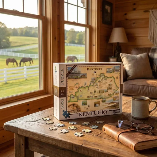 Kentucky 1000 Piece Jigsaw Puzzle Xplorer Maps - for just $24.99! 