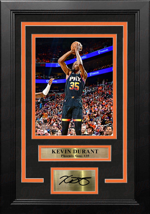 Kevin Durant Shooting Action Phoenix Suns 8" x 10" Framed Basketball Photo with Engraved Autograph - for just $49! 