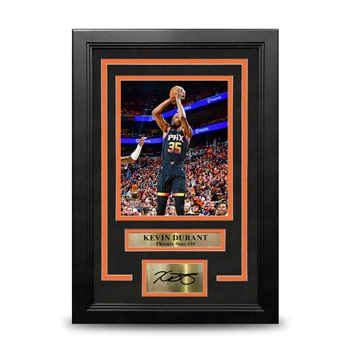 Kevin Durant Shooting Action Phoenix Suns 8" x 10" Framed Basketball Photo with Engraved Autograph - for just $49! 