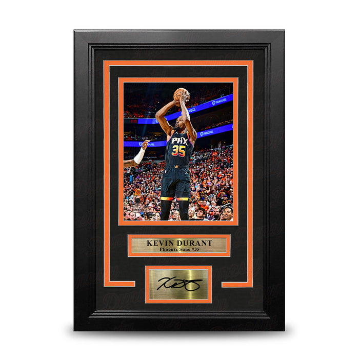Kevin Durant Shooting Action Phoenix Suns 8" x 10" Framed Basketball Photo with Engraved Autograph - for just $49! 