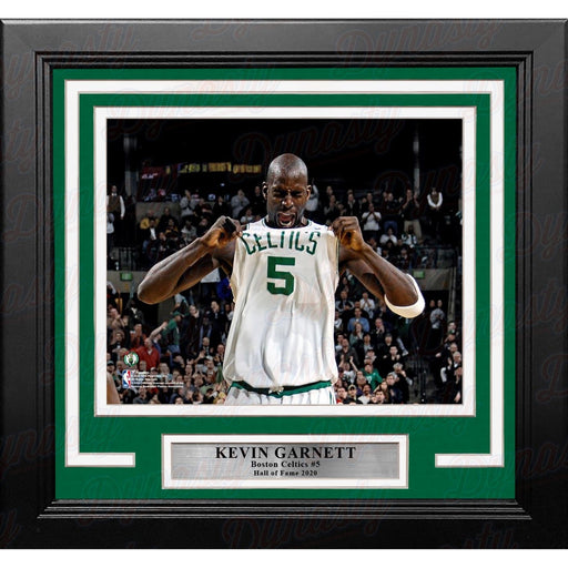 Kevin Garnett Celebration Boston Celtics 8" x 10" Framed Basketball Photo - Premium Framed Basketball Photos - Just $49.99! Shop now at Retro Gaming of Denver