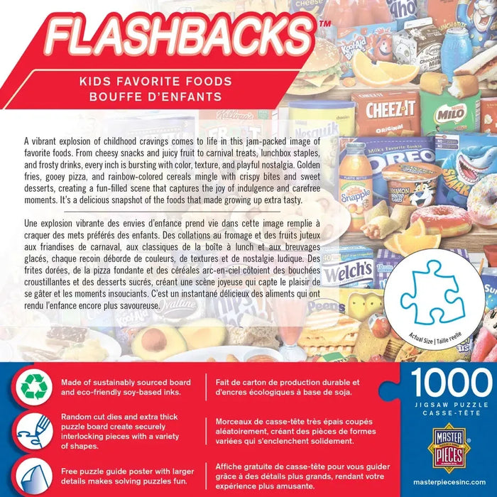 Kids' Favorite Food Flashbacks 1000 Piece Jigsaw Puzzle MasterPieces - for just $17.99! 