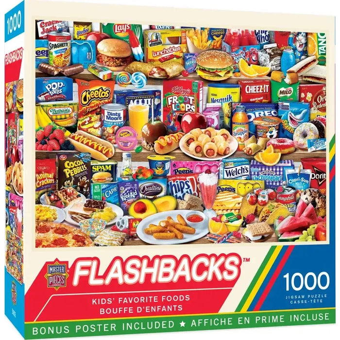 Kids' Favorite Food Flashbacks 1000 Piece Jigsaw Puzzle MasterPieces - for just $17.99! 