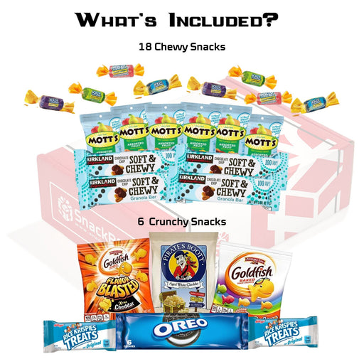 Kids SnackBOX Care Package with Candy and Snacks (24 Snacks) - for just $24.99! 