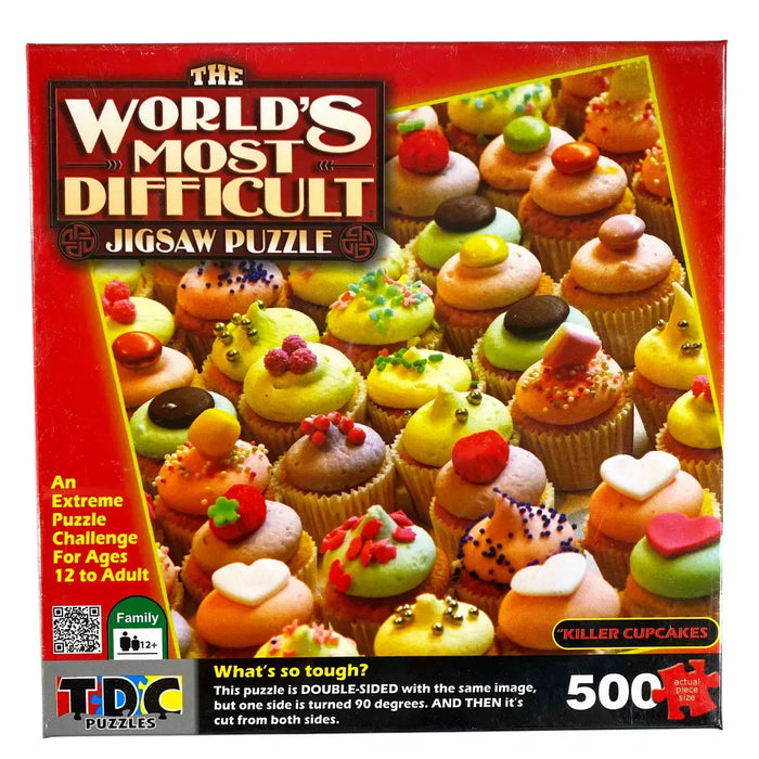 Killer Cupcakes 500 Piece Double-Sided Jigsaw Puzzle TDC - for just $19.99! 