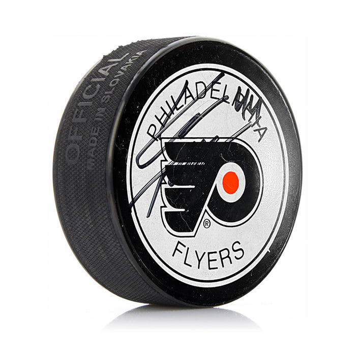Kimmo Timonen Philadelphia Flyers Autographed White Hockey Logo Puck - for just $69.99! 