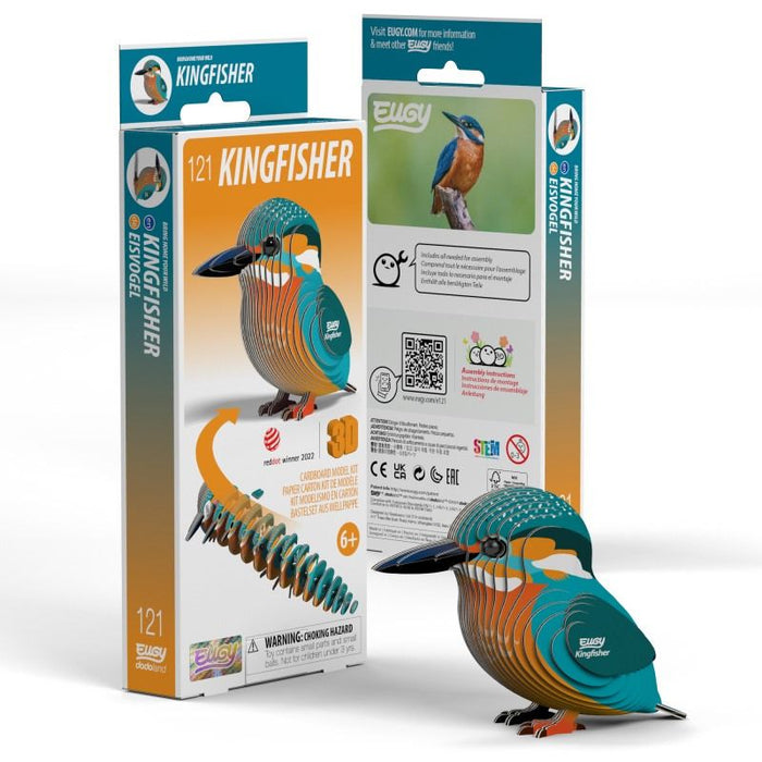 Kingfisher 3D Cardboard Model Kit Eugy - for just $11.99! 