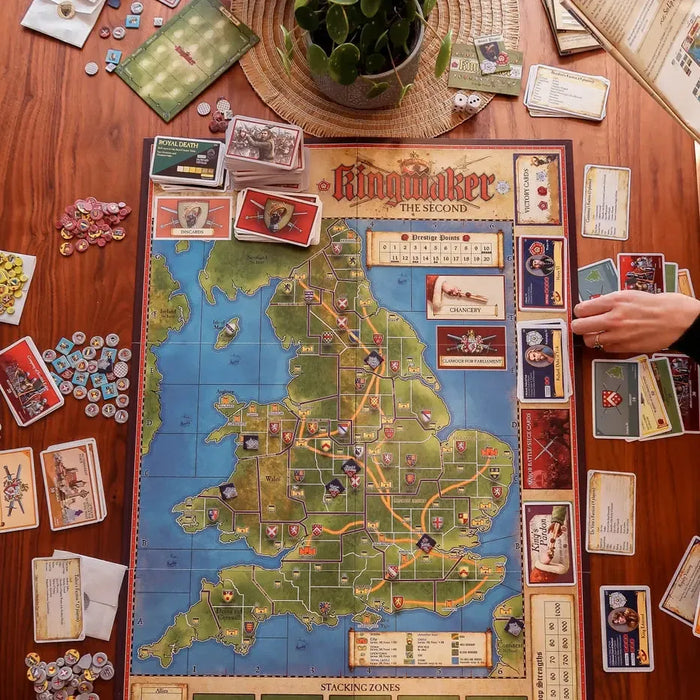 Kingmaker Royal Re-Launch - Wars of the Roses Tactical Board Game - Gibsons - for just $99.99! 