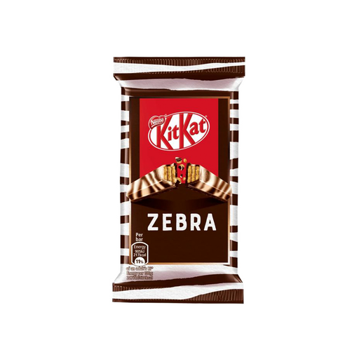 Kit Kat Zebra 4 Finger (United Kingdom) - Premium Candy & Chocolate - Just $4.99! Shop now at Retro Gaming of Denver