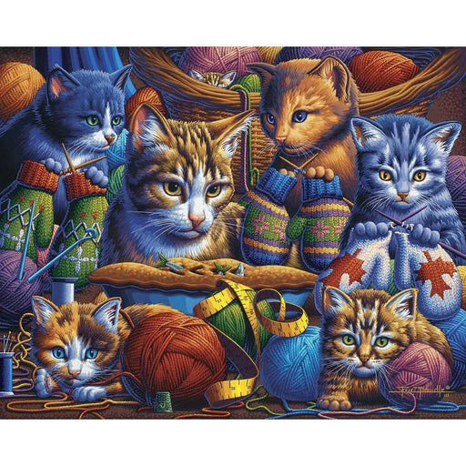 Kitten Knittin' Mittens 300 Piece Jigsaw Puzzle Dowdle - for just $19.99! 