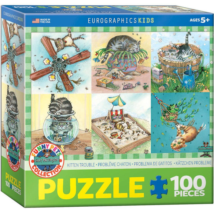 Kitten Trouble 100 Piece Jigsaw Puzzle Eurographics - for just $14.99! 