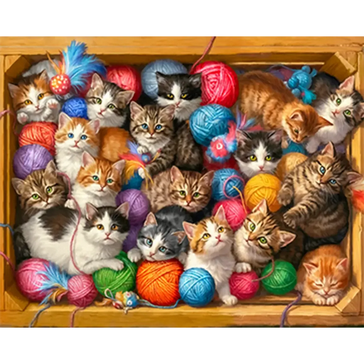Kittens Galore 1000 Piece Jigsaw Puzzle Springbok - for just $19.99! 