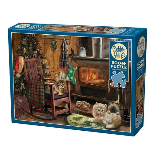 Kittens by the Stove 500 Piece Jigsaw Puzzle Cobble Hill - for just $18.99! 