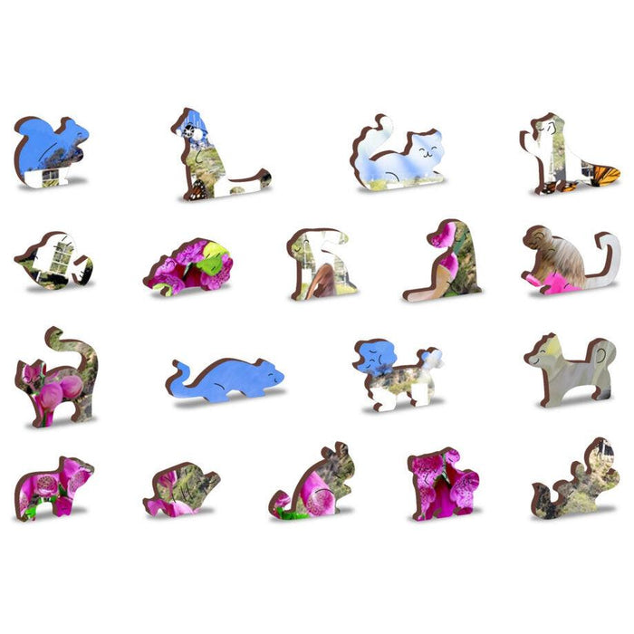 Kittens in Hollywood 300 Piece Wood Jigsaw Puzzle Wooden City - for just $24.99! 