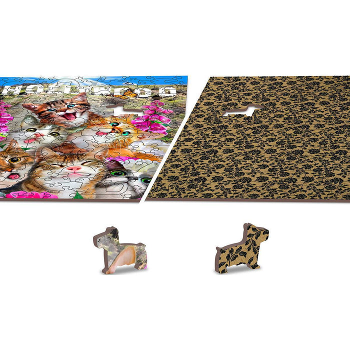 Kittens in Hollywood 75 Piece Wood Jigsaw Puzzle Wooden City - for just $11.99! 