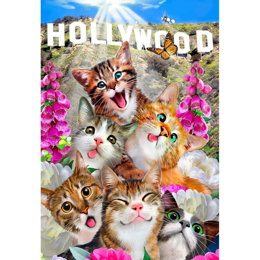 Kittens in Hollywood 75 Piece Wood Jigsaw Puzzle Wooden City - for just $11.99! 