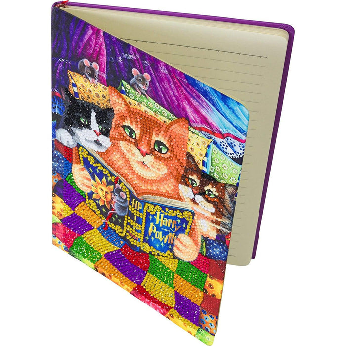 Kitty Bedtime Stories Crystal Art Notebook Kit Craft Buddy - for just $15.99! 