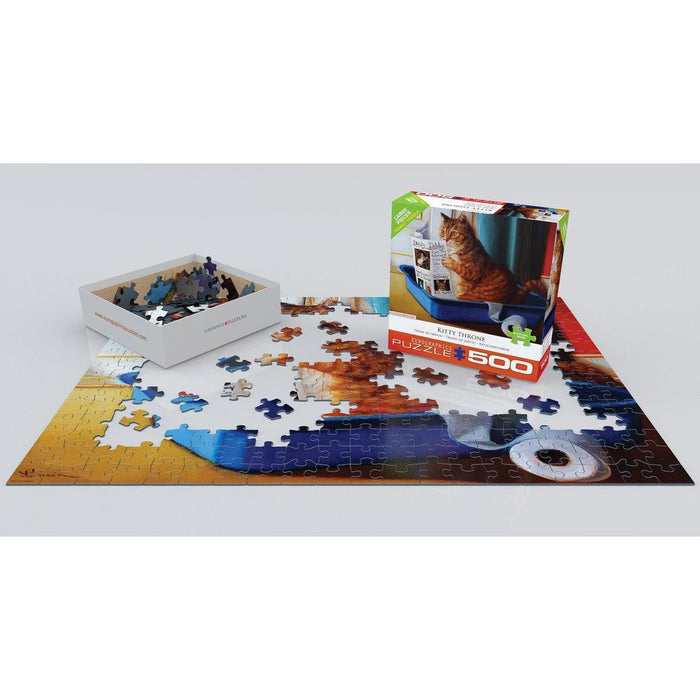 Kitty Throne 500 Piece Jigsaw Puzzle Eurographics - for just $17.99! 