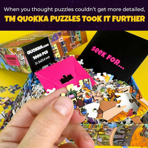 Knightly Cats Seekers Finders 1000 Piece Jigsaw Puzzle Quokka - for just $24.99! 