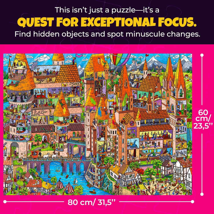 Knightly Cats Seekers Finders 1000 Piece Jigsaw Puzzle Quokka - for just $24.99! 