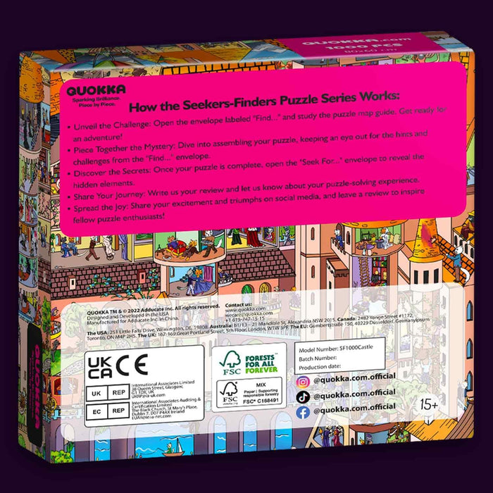 Knightly Cats Seekers Finders 1000 Piece Jigsaw Puzzle Quokka - for just $24.99! 