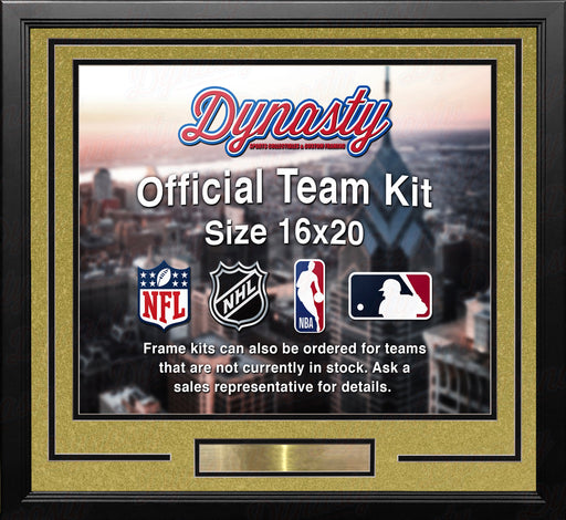 Vegas Golden Knights Gold Custom NHL Hockey 16x20 Picture Frame Kit - for just $49.99! 
