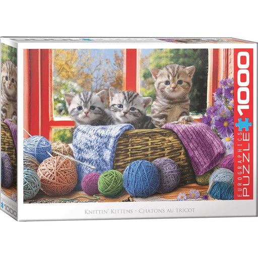 Knittin' Kittens 1000 Piece Jigsaw Puzzle Eurographics - for just $19.99! 