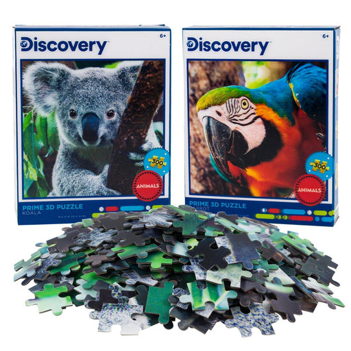 Koala & Parrot Set of 2 300 Piece Lenticular Jigsaw Puzzles Prime 3D - for just $19.99! 