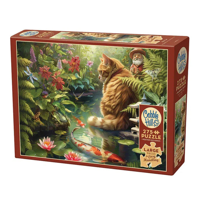 Koi Cat 275 Large Piece Jigsaw Puzzle Cobble Hill - for just $17.99! 