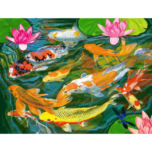 Koi Pond 1000 Piece Jigsaw Puzzle Springbok - for just $19.99! 