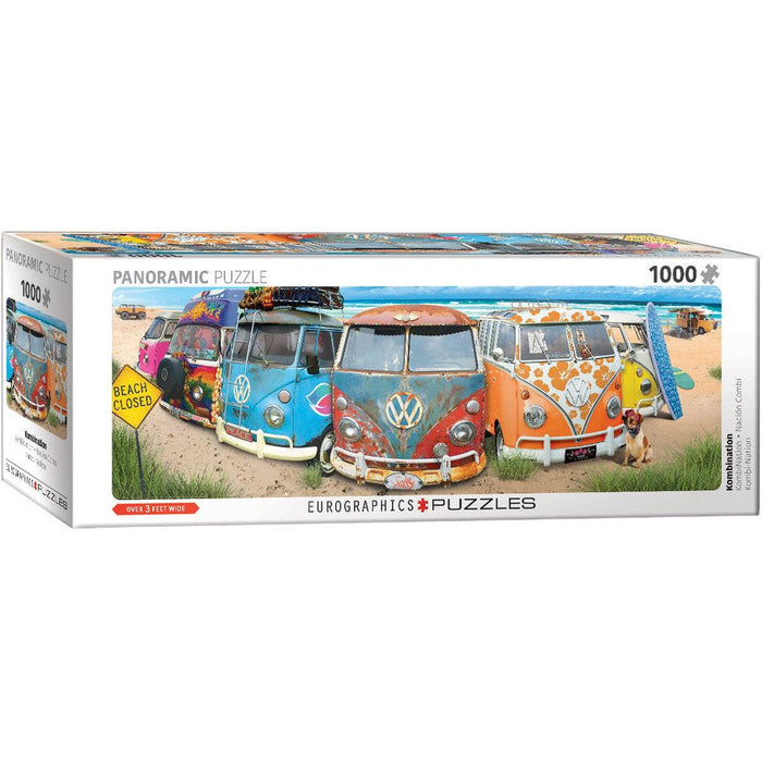 Kombination VW Bus 1000 Piece Panoramic Jigsaw Puzzle Eurographics - for just $19.99! 