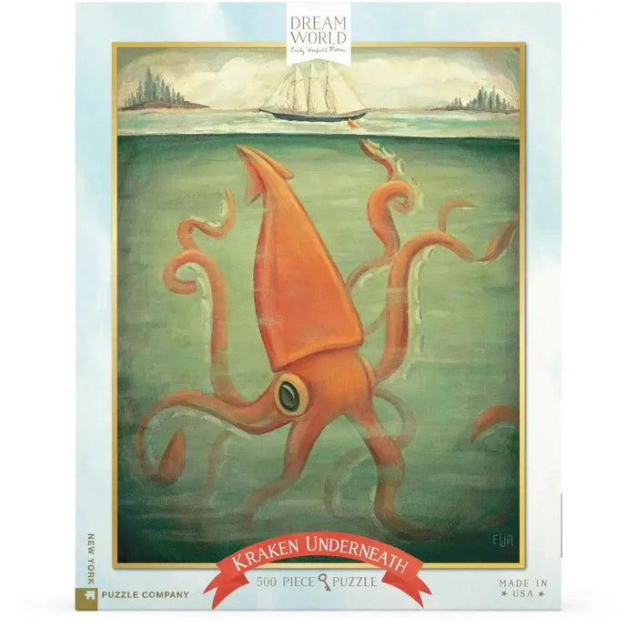 Kraken Underneath Dream World 500 Piece Jigsaw Puzzle NYPC - for just $26.99! 