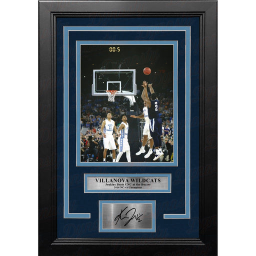 Kris Jenkins Villanova Wildcats Finals Buzzer Beater Framed Vertical Photo with Engraved Autograph - Premium Engraved Signatures - Just $79.99! Shop now at Retro Gaming of Denver