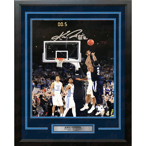 Kris Jenkins Villanova Wildcats 2016 Champions Buzzer Beater Autographed 16x20 Vertical Framed Photo - Premium Autographed Framed College Photos - Just $149.99! Shop now at Retro Gaming of Denver
