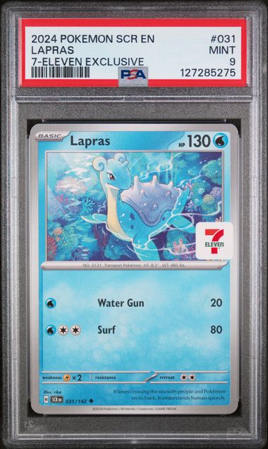 Lapras 031/142  7-Eleven Promo PSA 9 - for just $38! 