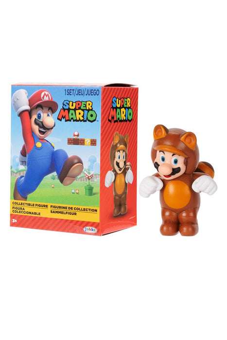 License 2 Play: Nintendo - Super Mario™ - Articulated Figures - Tanooki Mario - 2.5" - for just $6.99! 