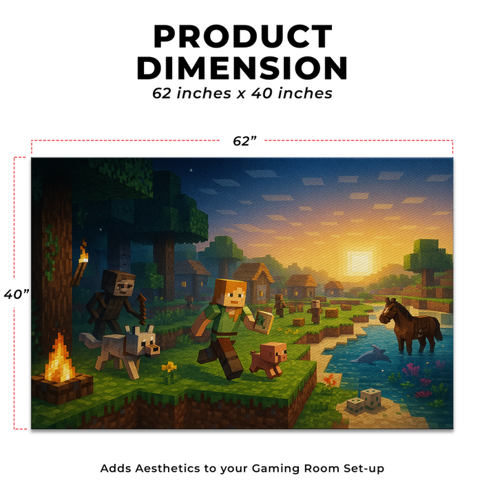 Minecraft Inspired Decor Rug- 62x40 inches - for just $44.99! 