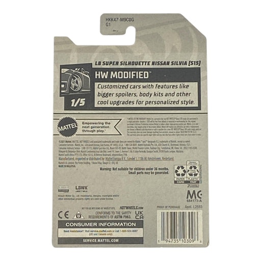 Hot Wheels LB Super Silhouette Nissan Silvia (515) - Modified Series 1/5 - for just $1.79! 