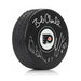 LCB Line (Bob Clarke, Bill Barber, Reggie Leach) Autographed Philadelphia Flyers Hockey Logo Puck - for just $149.99! 